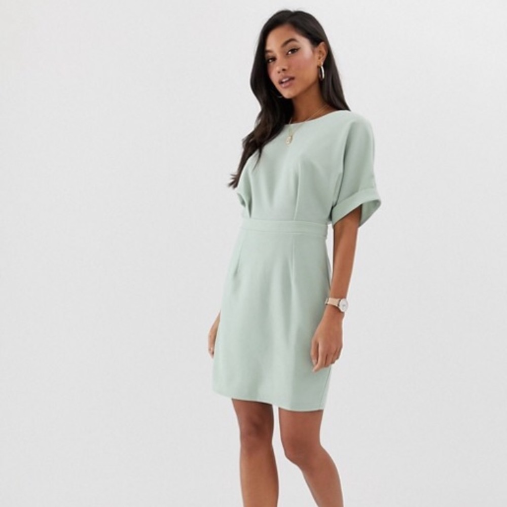 ASOS wiggle dress hot pink